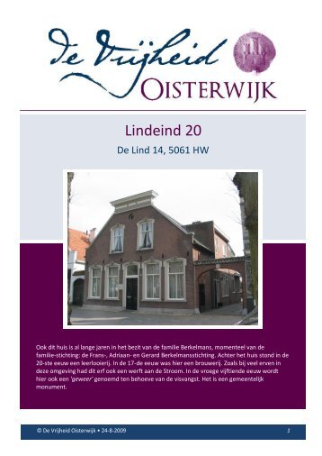 Lindeind 20 - De Vrijheid Oisterwijk