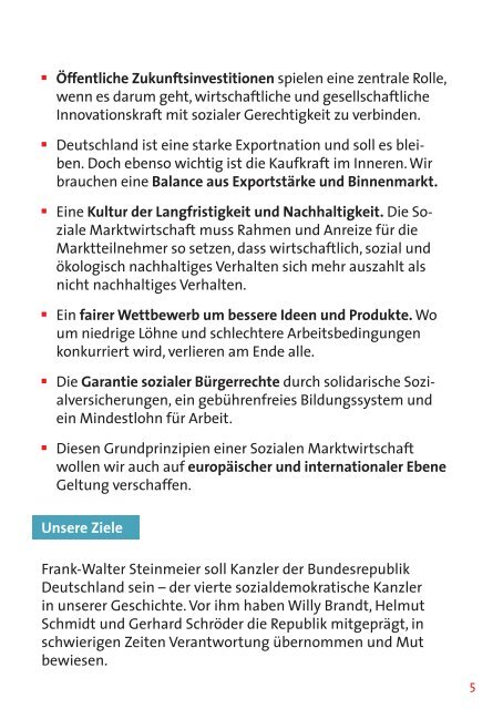 Das Regierungsprogramm der SPD - Policy Network