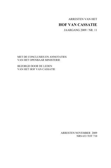AC 11 2009 (PDF, 2.14 MB) - Federale Overheidsdienst Justitie ...