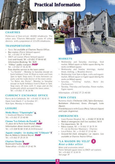 to download the brochure. - Office de tourisme de Chartres