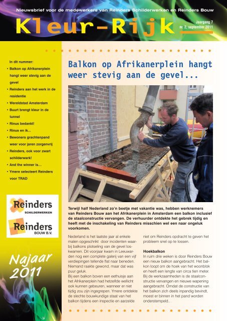 bekijk hier onze laatste nieuwsbrief - Reinders Schilderwerken