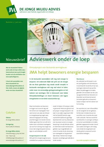 Advieswerk onder de loep - De Jonge Milieuadvies