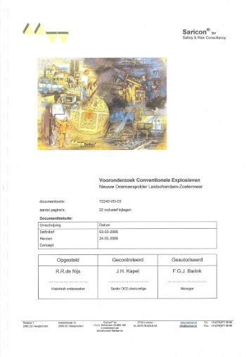 Vooronderzoek Conventionele Explosieven (pdf - 5,3 mb)