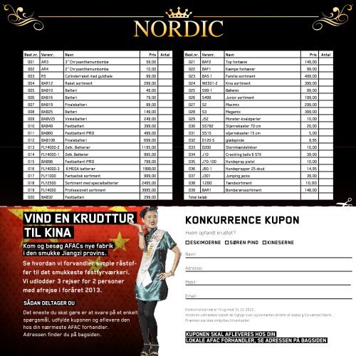 Nordic katalog - Aalborg Fyrværkerifabrik