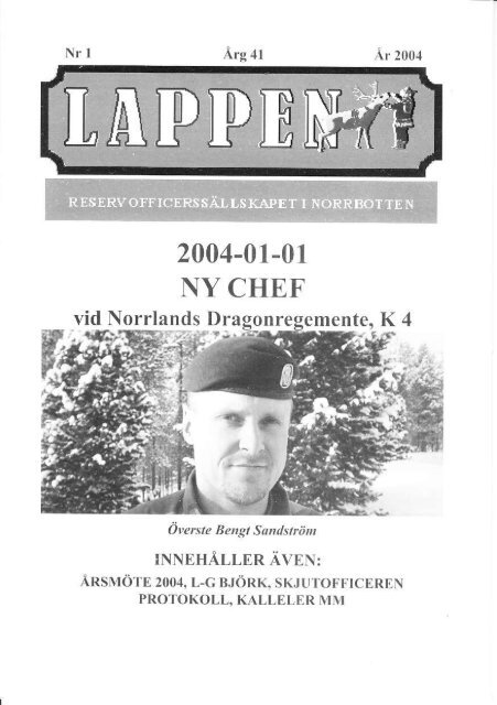 Lappen 2004-1 - ROSIN - Reservofficerssällskapet i Norrbotten