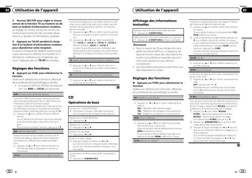 Pioneer DEH-1320MP Car Radio OWNER'S MANUAL Operating ...