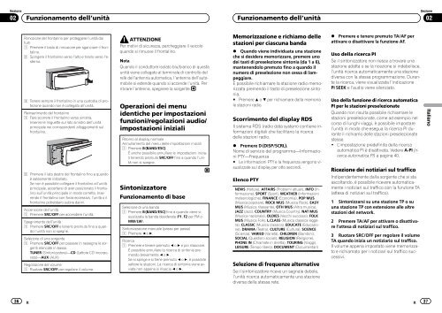 Pioneer DEH-1320MP Car Radio OWNER'S MANUAL Operating ...