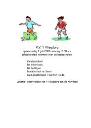 Schoolvoetbal boekje - Vliegdorp