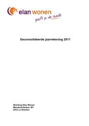 Geconsolideerde jaarrekening 2011 - Elan Wonen