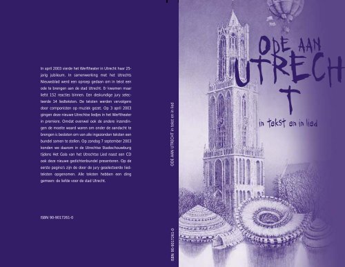 boekje Ode aan Utrecht - Gerard van Rooy
