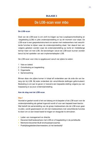 De LOB-scan voor mbo