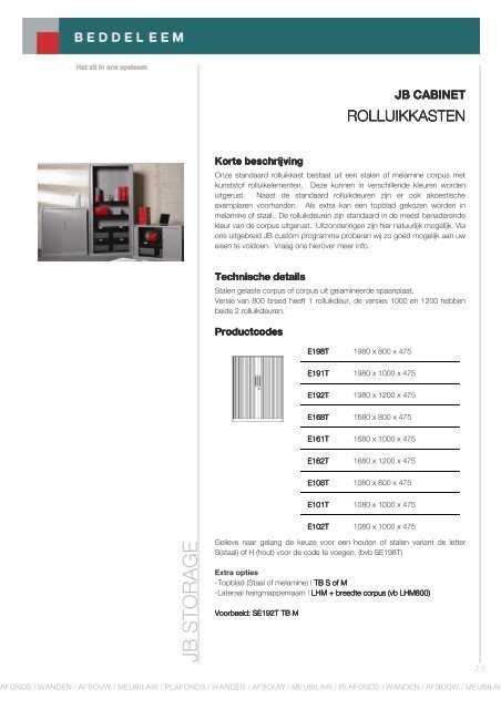 Systeembeschrijving - Beddeleem