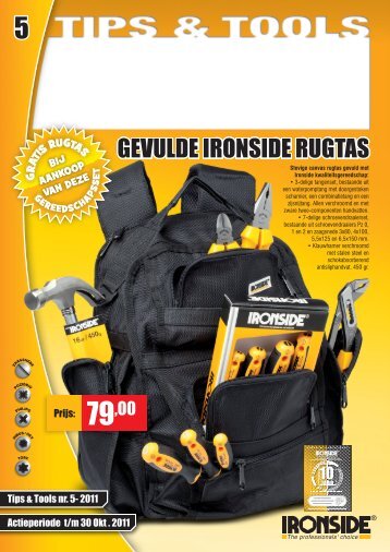 GEVULDE IRONSIDE RUGTAS