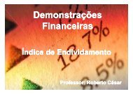 7 - Indice de Endividamento - Prof. Roberto César