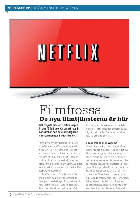 Ladda ner tidningen som pdf till på din dator - Digital Life