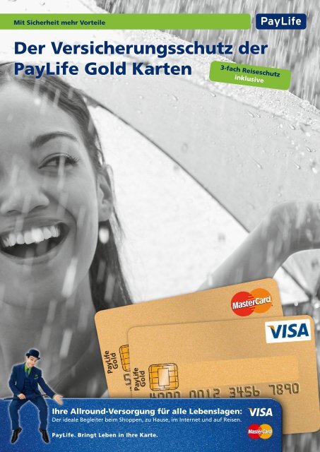 Der Versicherungsschutz der PayLife Gold Karten - Kreditkarte.at