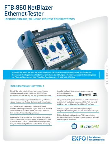 EXFO FTB-860 Datasheet DE Version - 3 EDGE GmbH