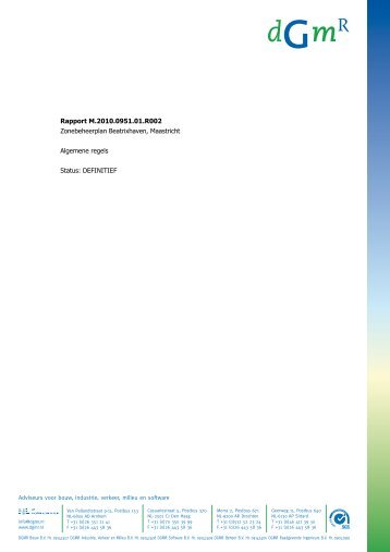 Zonebeheerplan voor industrieterrein Beatrixhaven - Gemeente ...