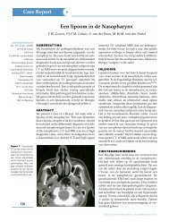 Een lipoom in de Nasopharynx Case Report - Facial Plastic Surgery