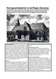 Kerkgeschiedenis in de Regio Zeevang Beets - Vereniging Oud Edam