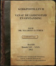 KERKPOSTILLEN II - Geschriften van Maarten Luther