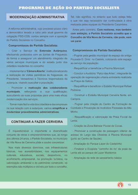 REVISTA PS "OS NOSSOS COMPROMISSOS"