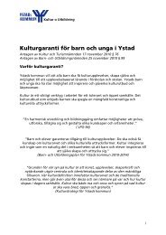 Kulturgaranti för barn och unga - Ystads kommun