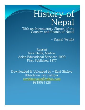 history of nepal. - Sanskrit Manuscripts Project, Cambridge