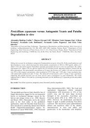 Penicillium expansum versus Antagonist Yeasts and Patulin ...