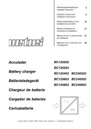 Acculader Battery charger Batterieladegerät Chargeur ... - VETUS.com