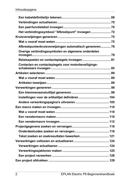 EPLAN Electric P8 beginners handboek (PDF)