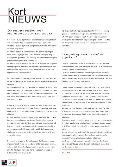 P - Tijdschrift over agressie preventie