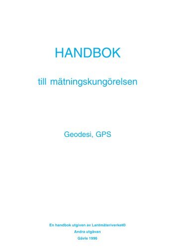 HMK–Geodesi, GPS