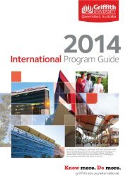 Griffith University 2014 International Program Guide