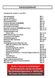 Parochieblad mei 2013 - Parochie H. Johannes de Doper