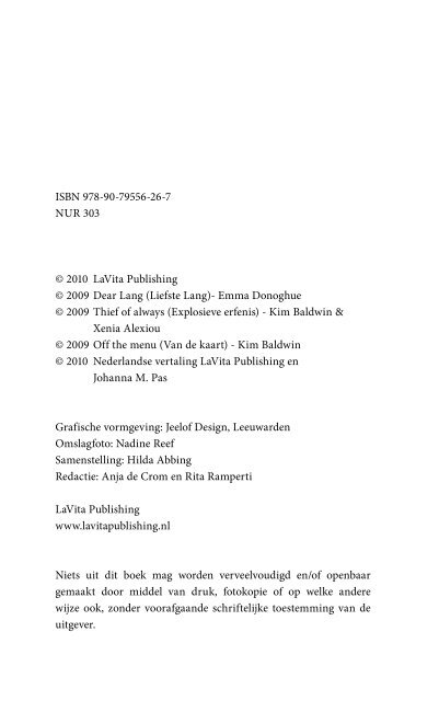 Inkijkexemplaar (pdf) - LaVita Publishing
