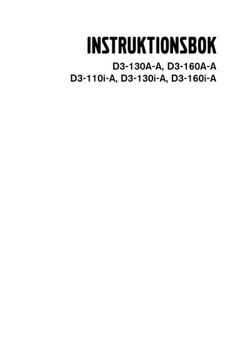 INSTRUKTIONSBOK - Maritim Slip & Motor AS