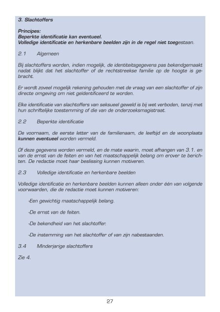 Code van de Raad voor de Journalistiek - DeWereldMorgen.be