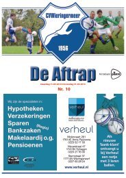 Aftrap 10, seizoen 2012/2013 - CVWieringermeer.nl