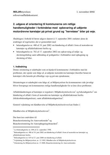 2. udgave af orientering til kommunerne om retlige ...