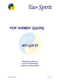 Vijf dieren Qigong - Tao Spirit