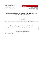 Adressering af ind- og ud  gange pÃ¥ CXxxxx IEC1131 PLC - Beckhoff