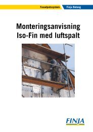 Monteringsanvisning Iso-Fin med luftspalt