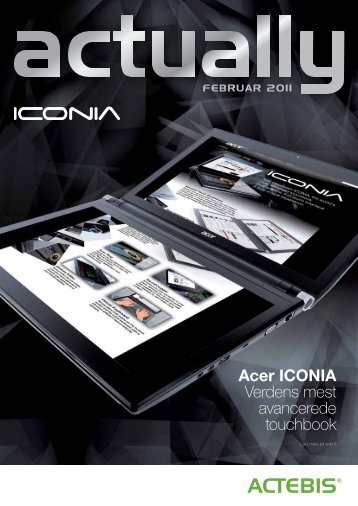 Acer ICONIA Verdens mest avancerede touchbook - Actebis ...