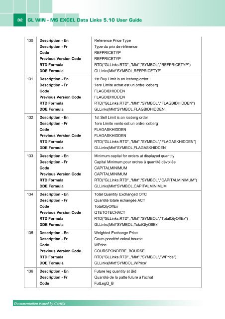 GL WIN - MS EXCEL DATA LINKS 5.10 - JSE