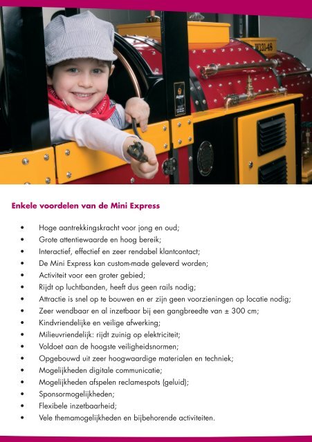 Brochure verkoop - Mini Express