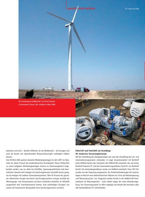 Spezial: PC-Control für Windkraftanlagen - Beckhoff