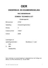 OER10524 Verwarmingsmonteur niv.3 - ROC Mondriaan