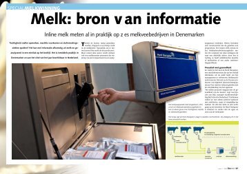 Inline melk meten al in praktijk op z es melkveebedrijven ... - DeLaval