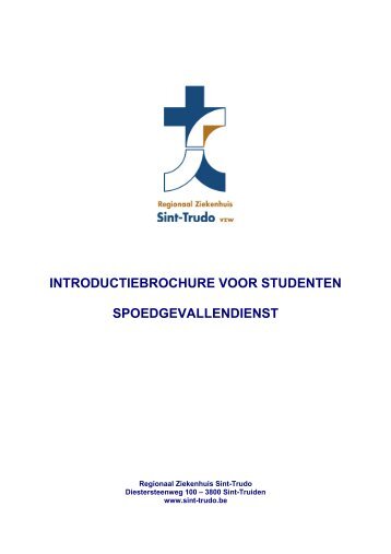 introductiebrochure voor studenten spoedgevallendienst - regionaal ...